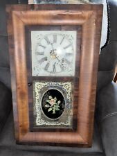 Antique Jerome & Co. 30 Hour Spring Clock Mvmt Original Dial Pendulum Mahogany? picture