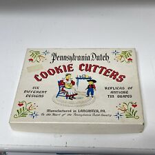 VTG Pennsylvania Dutch Cookie Cutters 5 Different Designs Metal Missing One picture