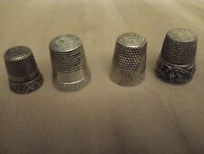 4 Sterling Silver Thimbles picture