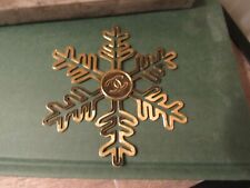 Chanel CC Snowflake Perfume Store Display & Ornament Gold Tone Metal  picture