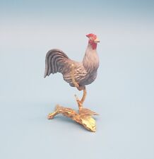Boehm Porcelain Miniature Rooster on 24k Clad bronze Base picture