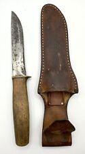 Early Morseth Wood Handle With Original Sheath Knife Hard To Find picture