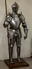 Medieval Armor Suit Of Roman 6 Feet Full Size Wearable LARP Armor Battle Suit picture