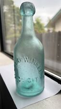 Western Henry Winkle Blob Top Iron Pontil Soda Bottle Sac City Sacramento Calif picture