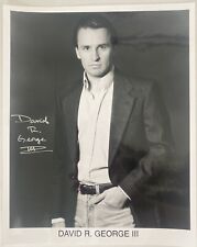 David R George The 3rd AUTOGRAPHED In Silver 8x10 Photo Star Trek Writer Tv picture