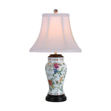 Beautiful Chinese Floral Motif Porcelain Vase Table Lamp 26