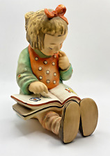 Vintage Large Hummel 5.5 Inches Book Worm Girl Reading Figurine TMK-6 picture