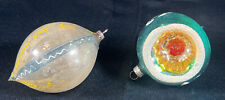 Lot 2 VTG ATQ Germany & West Germany Christmas Ornaments Hand Blown picture