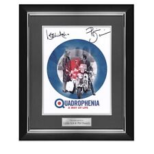 Phil Daniels And Leslie Ash Signed Quadrophenia Film Poster. Deluxe Frame picture