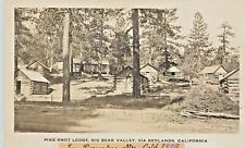 c1909 RPPC Pine Knot Lodge Cabins, Big Bear Valley CA DPO 3 Skyland Heights picture