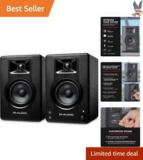 Premium Versatile Studio Monitor Speakers with Crystal-Clear Sound - 120W - Pair picture