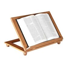 Wood Adjustable Simple Pecan Stain Bible Missal Stand for Church 15 5/8 In picture