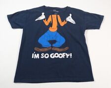 Disney Kids Blue I'm So Goofy Graphic T-shirt Size M picture