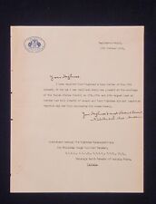Royal India Maharaja Bahawalpur Signed Government Prime Minister Indian Royalty  picture