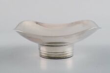 Tore Eldh, Swedish silversmith. Modernist silver bowl on foot. Dated 1965. picture