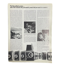 Hasselblad Camera Vintage Advertisement Black and White 1967 Good condition picture