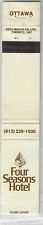 Four Seasons Hotel matchbook cover 10 strike Ottawa Canada Perfect picture
