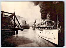 Postcard 6X4 Detailed Chicago River Dock Scene 1905 Chicago Historical Soc A11 picture