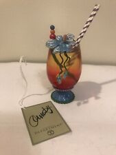 Department 56 Tropical Drink Floral Cocktail Ornament 2002 NWT 56.34761 Rare picture