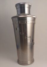 Restoration Hardware Stainless Steel Cocktail Shaker / Drink Mixer With Recipes picture