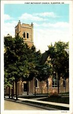 Vtg Elberton Georgia GA First Methodist Church 1920s Unused WB Postcard picture