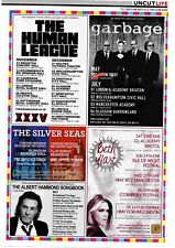 FRAMED LIVE DATES ADVERT 11X8 THE HUMAN LEAGUE, GARBAGE, BETH HART picture