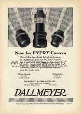 Dallmeyer 16mm Cine Lens 1929 Vintage Print Ad picture