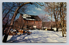 Batsto Village Water-Powered Sawmill Trenton NJ Photo-Litho Chrome Postcard picture