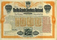 Rio Grande Southern Railroad Co. $1000 Bond - Railroad Bonds picture