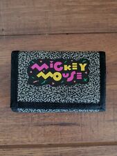 Vintage Walt Disney 80s Style Mickey Mouse Hook and Loop Tri Fold Wallet Taiwan  picture
