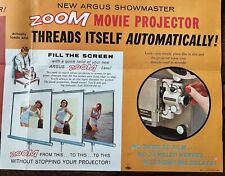 Vintage Argus Showmaster Movie Projector Advertising Brochure picture