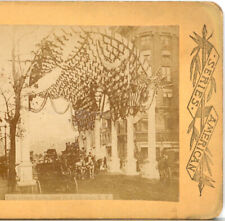 NEW YORK, Columbian Arch, 22nd St. & 5th Ave.--Stereoview U16 picture