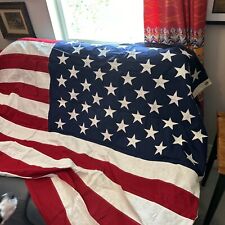 VALLEY FORGE AMERICAN FLAG 100% COTTON 50 SEWN STARS 5' X 9 1/2’ picture