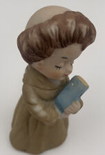 Hummel Style Vintage Little Boy Friar Holding A Bible picture