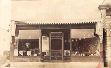 Hixton Wisconsin~Close Up Drug Store~Storefront~RCA Victor Dog~Posters~1914 RPPC picture