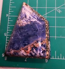 Incredible Sodalite and Leopard Skin Rhyolite Free form Display W/stand picture