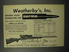 1955 Weatherby Rifle and Norma Ammunition Ad picture