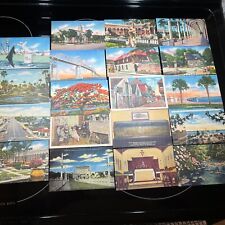 Lot 21 Linen Florida Postcards Not Posted picture