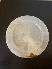Pakistani marbled alabaster plate 10.5” picture
