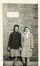 40's 50's WOMEN Vintage FOUND PHOTO Black+ White Snapshot ORIGINAL 211 LA 85 L picture