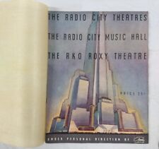 1930s Art Deco Radio City Music Hall Roxy Theatre NYC Souvenir Booklet Rockettes picture
