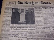 1949 DECEMBER 13 NEW YORK TIMES - ROCKEFELLER GIFT AIDS CANCER - NT 3000 picture