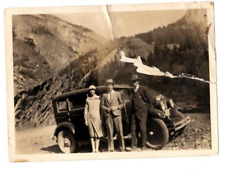 Photo Sept 23,1928 8554 Ft Alt. Taken in Rocky Mtns of Colo Car Three People picture