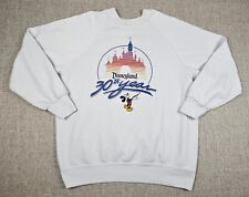 Vintage Disneyland Sweater Adult Large 30th Year 1985 80s Graphic Sweatshirt USA picture