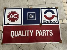 Antique -vintage look AC Delco GM Dealer Quality Parts Sign picture