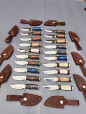 Lot of 20 HANDMADE STEEL SKINNER HUNTING KNIVES 6inch picture