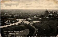 PPC Postcard PA Pennsylvania Reading City From Boulevard Birds Eye View  picture