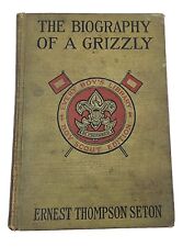 Antique Book 1919, Boy Scouts, Biography of a Grizzly by Ernest Thompson Seton picture