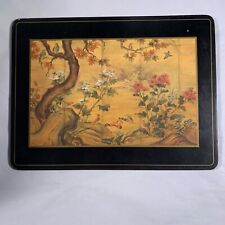 6 Vtge Pimpernel Chinese Screen Motif (Chinoiseri) Placemats, Hard W/Cork Backs picture