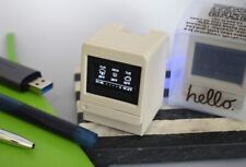 Macintosh Mini Computer Desk Clock Vintage-Inspired Smart Weather & Quotes picture